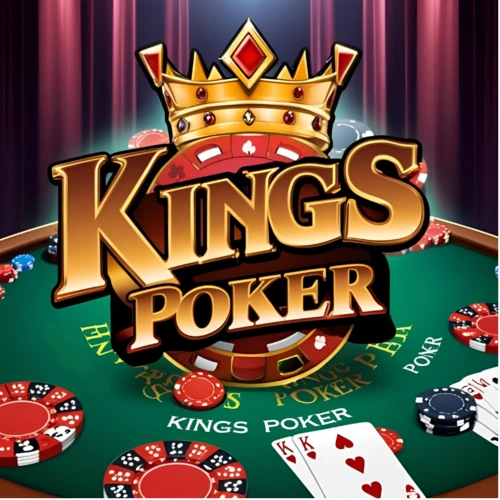 Kings Poker table game interface with cards and chips on Baji365Buzz.